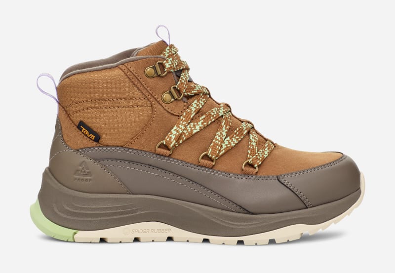 Women's TEVA Auroris Boot Shoes in Honey Brown/Bungee Cord, Size 3